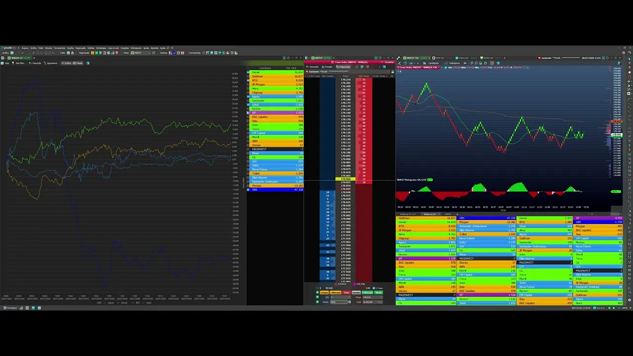 Trecho da aula sobre a atuação dos players no mercado